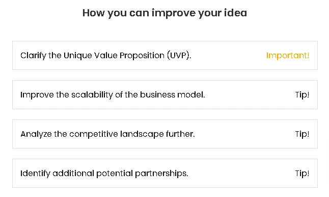 Business idea checker online